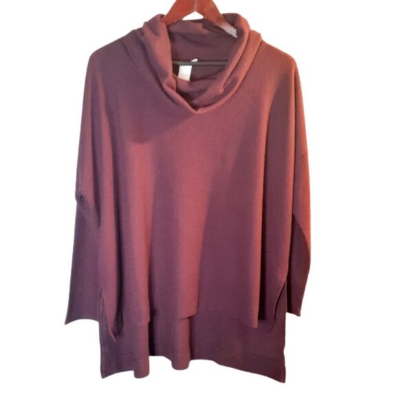 Ady P Sweaters - AdyP Nordstrom Oversized Fit Lagenlook Long Sleeve Dark Red Sweater Size M